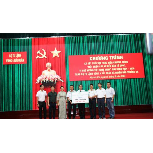 Lễ Ký Kết Phối Hợp Thực Hiện Chương Trình Một Triệu Cây Vì Biển Đảo Tổ Quốc, Vì Quê Hương Việt Nam Xanh